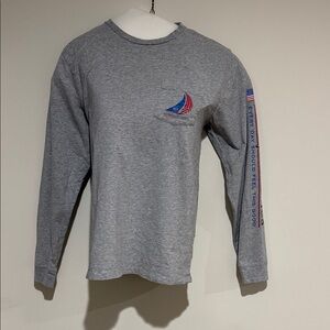 Vineyard Vines Gray Cotton Top
